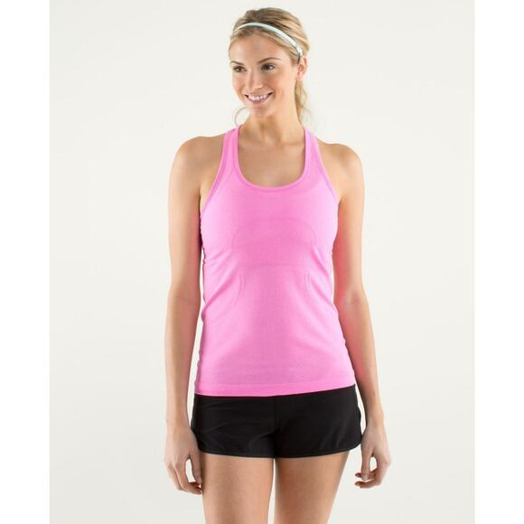 Lululemon Swiftly Tech Racerback Tank Top Shirt Sz 10 Figue Hot Pink Raspberry - Picture 1 of 10